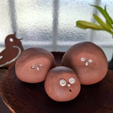 陶偶一家人系列- 17 號 療癒系手作陶偶 文創 擺飾