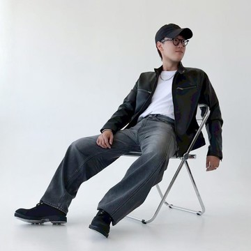 EDWIN 男款 AI皮外套 (黑色) #皮外套