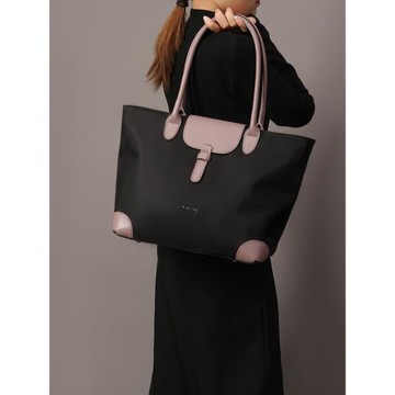 婭黛小眾設計品牌尼龍帆布單肩包女百搭大容量通勤托特手提電腦包