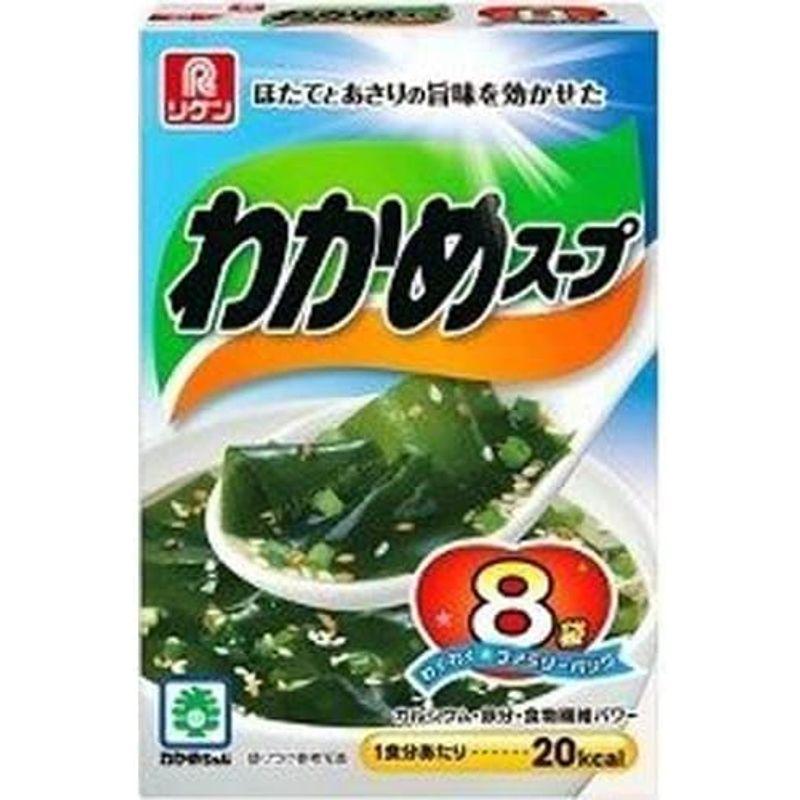 リケン わかめスープわくわくファミリーパック 8袋入 (5.9g×8袋) ×6箱