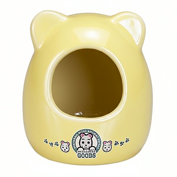 MARUKAN 鼠鼠陶瓷小別墅 S  黃色  1入