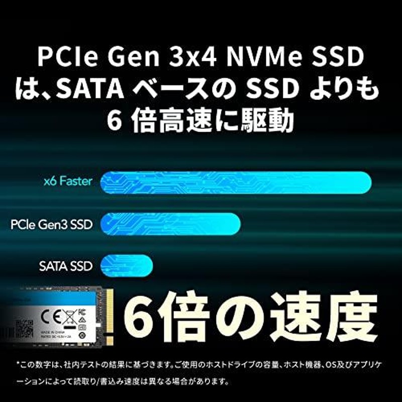 Lexar NM610PRO SSD 2TB NVMe PCIe Gen 3x4 M.2 Type 2280 内蔵 SSD 3D