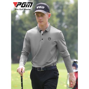 PGM 高爾夫服裝男士長袖t恤 秋冬季翻領POLO衫golf男裝上衣服