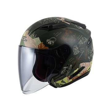 【SOL Helmets】SO-7E開放式安全帽 (探險者_消光綠/棕) ｜ SOL安全帽官方商城