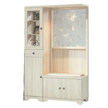 【MUNA 家居】溫士頓雪杉白色4尺雙面屏風鞋櫃(另有胡桃色)白雪杉色