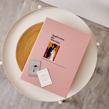 結婚書約套組/霧灰櫻 (贈送燙金書約紙)【快速出貨