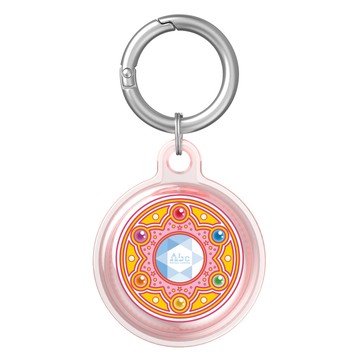 反骨創意 Airtag 彩繪全包式TPU保護套 珠寶盒  1個  透粉色