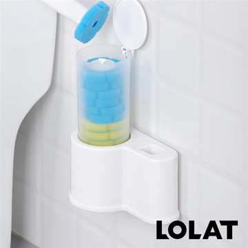 【LOLAT羅力】一次性拋棄式馬桶刷組A3390P一組（刷桿＋12個替換刷頭）｜可拋替換頭/一推即更換_廠商直送