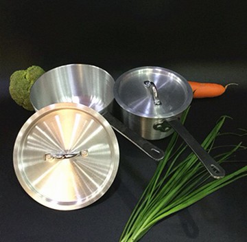 鋁制鍋西式鋁湯鍋單柄鋁汁鍋西餐牛排醬汁鍋粥鍋料理鍋拉面鍋