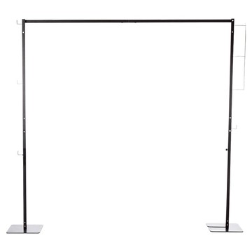 樂嫚妮 室內外碳鋼百變多用途折疊掛衣架  黑色  158 x 25 x 160cm