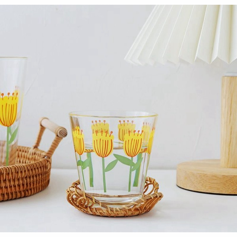 ガラス タンブラー 日本製 北欧柄 花柄 チューリップ レトロフラワー おしゃれ かわいい グラス コップ 食器 キッチン雑貨 通販 Lineポイント最大0 5 Get Lineショッピング