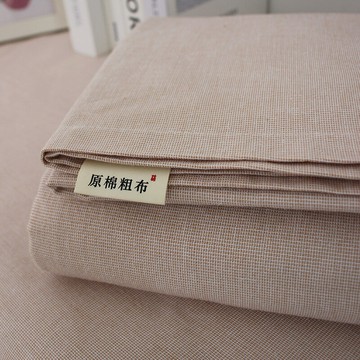 加厚老粗布床單單件全棉夏季家用三件套簡約款單雙人學生宿舍被單