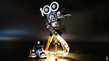 *非盒組* 樂光 LED 43230 復古放映機 燈組組合(含USB+展示盒)