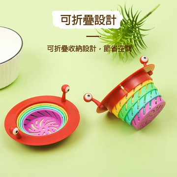 PS Mall 【J3151】 彩虹過濾漏網小怪物彩虹地漏廚房水槽洗菜池七彩小怪獸彩紅瀝