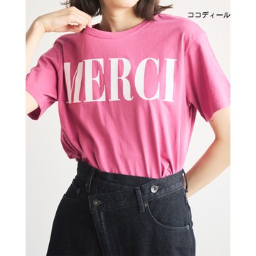 【ココディール】玫瑰粉色UNV短袖T恤 O4T21350