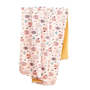 嬰兒 兒童 精梳棉 法蘭絨 水晶絨安撫毯 1kg  120 x 150cm  好朋友 米色