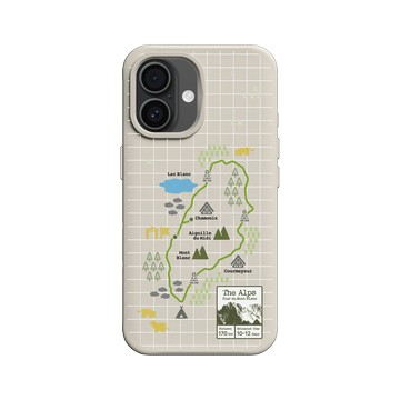 iPhone 16 SolidX 貝殼灰 - Nature Explorers 自然探索指南 - 探索指南（白天的阿爾卑斯山）