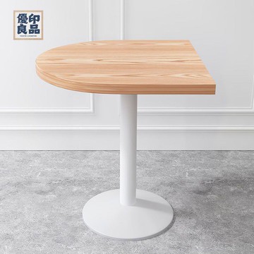 免運 茶几 餐廳茶几 客廳茶几 白色ins網紅奶茶店桌椅咖啡廳 小吃快餐店餐飲甜品店小半圓方桌子工廠直銷 可開發票 售後保障 全館八折 5yy815