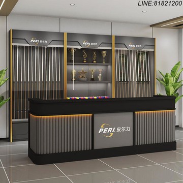 珠寶櫃 展示櫃 展示架 陳列櫃 免運 速發 開立發票 臺球桿展示櫃烤漆簡約燈箱多層發光會員室廳大小頭桿櫃存桿櫃定制