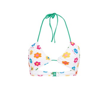 MC2 Saint Barth Daisy Print Bandeau Top