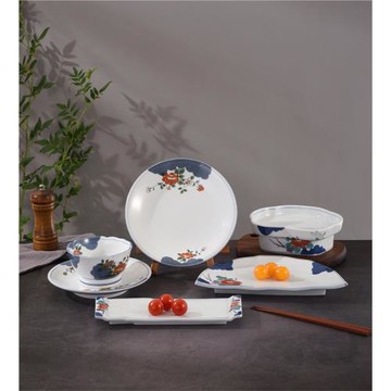 日本進口釉下彩有田燒彩錦上繪日式異型料理碟壽司皿飯碗盤