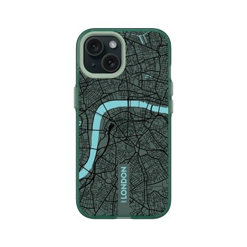 iPhone 15 Clear 憂墨綠 - JOCR - London (Black Logo)