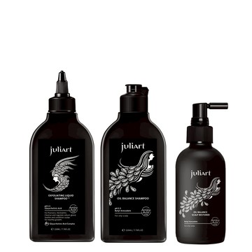 極致控油【juliArt 】高階頭皮養護－油性頭皮護理組 (E.C.H. 3件組)