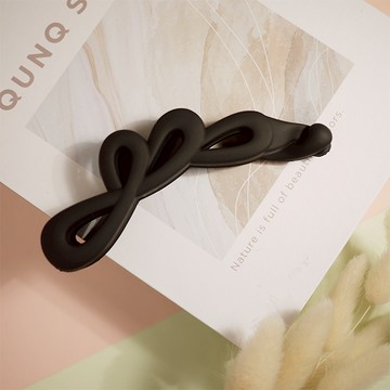 G&G花瓣造型自動夾-黑色（10.5cm）