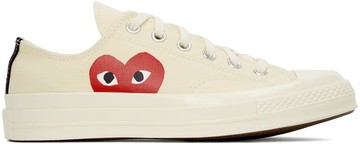 Comme des Garçons Play 灰白色 Converse 联名 Chuck 70 运动鞋