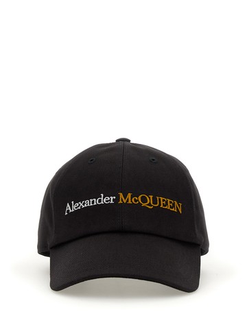 alexander mcqueen baseball hat with logo
