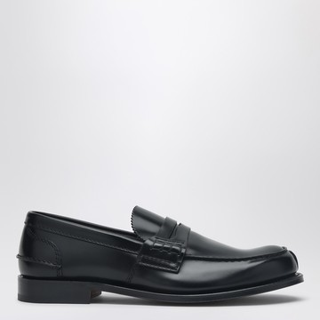 Black shiny leather Pembrey loafers