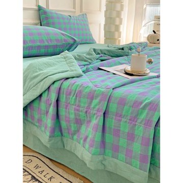 新款A類全棉薄款被子夏被純棉夏季夏涼被空調被四件套可機洗水洗