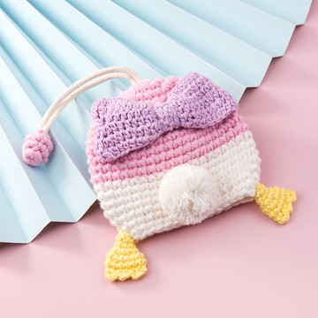 可愛針織鑰匙包創意情侶鑰匙扣掛件個性男女鑰匙收納器網紅匙圈環