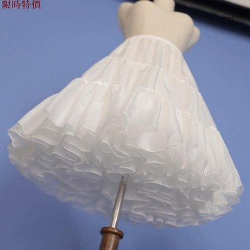 促銷 大尺碼連衣裙 洋裝 套裝 連身裙 裙撐 lolita洛麗塔日常撐可調節中長款延長蓬暴力無骨軟紗紗撐襯裙 蓬蓬裙あ