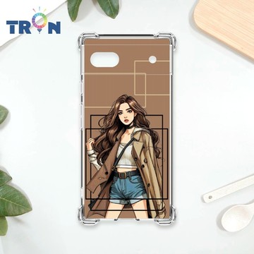 TRON GOOGLE Pixel 7A 雜誌風女孩 四角防摔 軟殼 手機殼