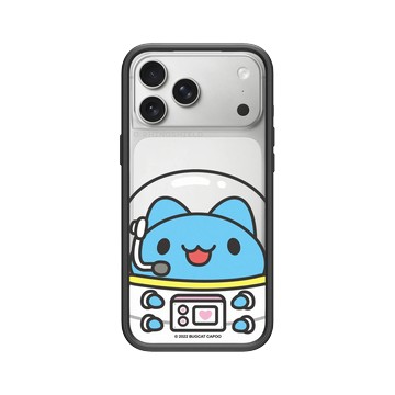 iPhone 17 Pro Max Mod NX -邊框背蓋組合 (相機按鈕) 黑 - 貓貓蟲咖波 Bugcat Capoo - 太空咖波呼叫地球總部