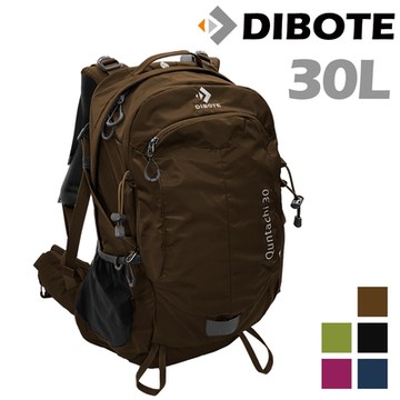 迪伯特DIBOTE 極輕特仕版。人體工學30L登山背包/登山包 -棕