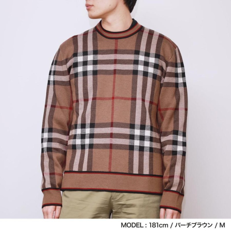 バーバリー BURBERRY セーター メンズ トップス ウール100％ バーチ