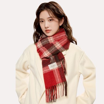 🧨新年快樂🧡快速出貨【OCTOBER 16Th】高級感仿羊絨格子圍巾 #Y0160 披肩 圍巾 禮物 聖誕禮物 交換禮物 生日禮物 閨蜜禮物
