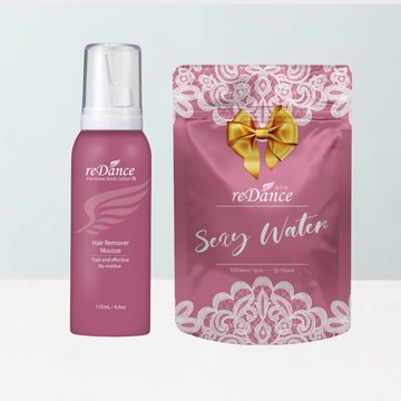 【私密｜水潤光溜溜組】毛髮光溜溜慕斯135g+SexyWater愛液膠囊(10入/包)