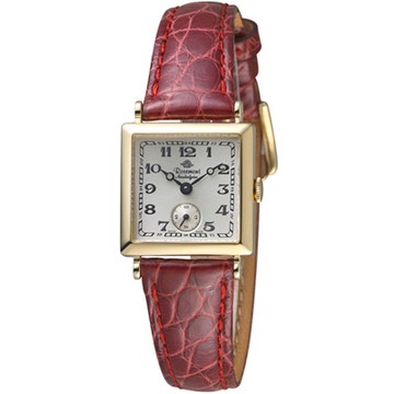 玫瑰錶 Rosemont 戀舊系列時尚腕錶-紅色/23x23mm