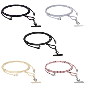 DEVIA｜USB Type-C to C 極速編織充電線掛繩(60W)(1.6M)(長度可調) 手機吊繩 防丟繩