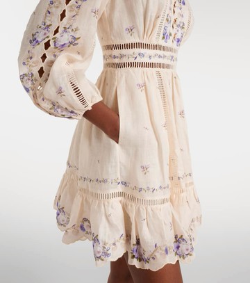 Zimmermann Patience floral linen minidress