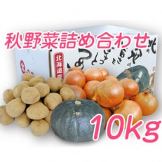 富良野野菜 10kgセット(じゃがいも・玉ねぎ・かぼちゃ)