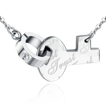 項鍊．開啟夢想．鑰匙．白鋼．可戴著洗澡．客製刻字