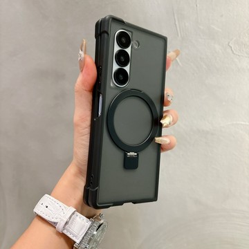 一體磁吸支架 犀牛鎧甲防摔殼 三星 Z Fold 8 手機殼 適用Galaxy Z Flip 7 6 5 4 3 保護殼