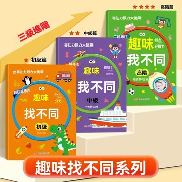 🔥台灣夯貨+99免運✨專注力眼力大挑戰親子益智早教遊戲書專注力訓練書兒童趣味找不同