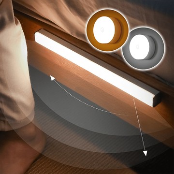 led 磁吸感應燈 圓形款178小舖人體感應燈 led感應燈 磁吸燈 照明燈 感應燈條 床頭燈