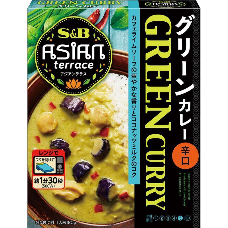 エスビー食品 アジアンテラス グリーンカレー 辛口 180g×6個