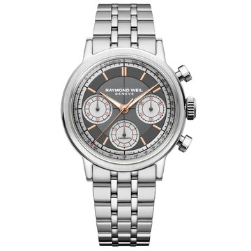 Raymond Weil 蕾蒙威 Millesime 復古系列 計時機械腕錶 39.5mm / 7765-ST-60651